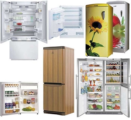 виды холодильников