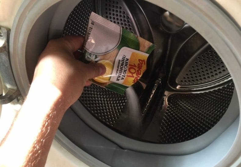чистка стиральной машины лимонной кислотой пропорции